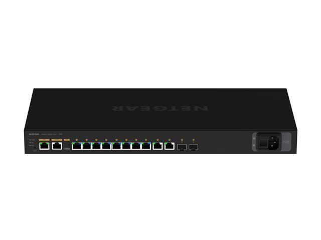 NETGEAR 8x1G PoE+ 240W 2x1G and 2xSFP+ Managed Switch | AV Line M4250-10G2XF-PoE, GSM4212PX