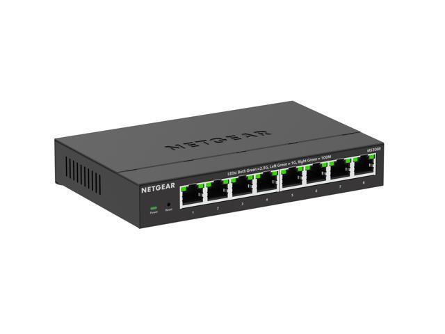 Netgear MS308E Multi-Gigabit (2.5G) Ethernet Easy Smart Managed Essentials Switch, MS308E-100NAS