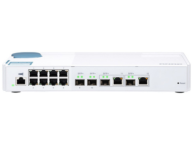 Qnap QSW-M408-2C-US Entry-level 10GbE Layer 2 Web Managed Switch for SMB Network Deployment
