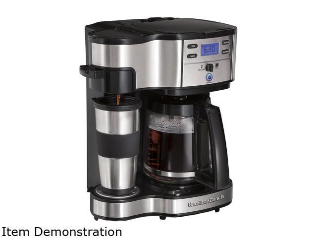 Photo 1 of Hamilton Beach 49980R Black 2-Way Single Serve Brewer and Coffee Maker