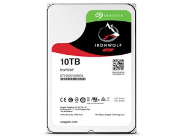 Seagate IronWolf 10TB NAS Hard Drive 7200 RPM 256MB Cache SATA 6.0Gb/s CMR 3.5" Internal HDD for RAID Network Attached Storage ST10000VN0008