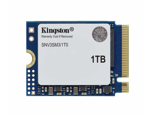 Kingston NV3 M.2 2230 1TB PCIe 4.0 x4 NVMe Internal Solid State Drive (SSD) SNV3SM3/1T0 Up to 6000 MB/s