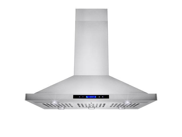 Akdy 36 Stainless Steel Island Mount Range Hood 870 Cfm Touch Akdy 36 Stainless Steel Island Mount Range Hood 870 Cfm Touch Screen Display Light Lamp