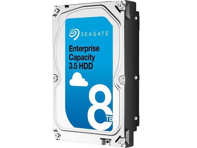 Seagate Enterprise Capacity 3.5'' HDD 8TB 7200 RPM 512e SATA 6Gb/s 256MB Cache Secure Model Internal Hard Drive ST8000NM0105