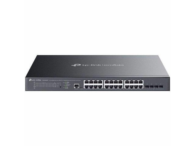 TP-Link 24-Port Gigabit and 4-Port 10GE SFP+ L2+ Managed Switch with 16-Port PoE+ & 8-Port PoE++ - 24 Ports - Manageable - Gigabit Ethernet, 10 Gigabit Ethernet - 10/100/1000Base-T, 1000Base-X, 10