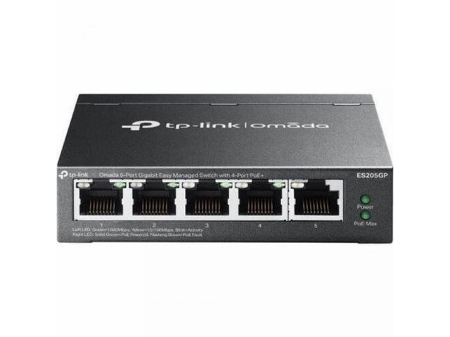 TP-Link Omada 5-Port Gigabit Easy Managed Switch - 5 Ports - Manageable - Gigabit Ethernet - 10/100/1000Base-T - 2 Layer Supported - 65 W PoE Budget - Twisted Pair - PoE Ports - Desktop, Wall Mountabl