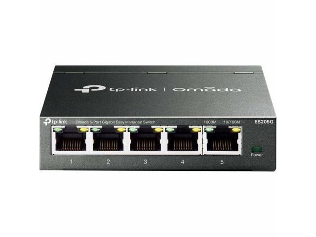 TP-Link Omada 5-Port Gigabit Easy Managed Switch - 5 Ports - Manageable - Gigabit Ethernet - 10/100/1000Base-T - 2 Layer Supported - Twisted Pair - Desktop, Wall Mountable