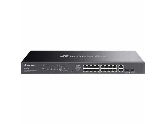 TP-Link Omada 20-Port Gigabit Easy Managed Switch with 16-Port PoE+ - 18 Ports - Manageable - Gigabit Ethernet - 10/100/1000Base-T, 1000Base-X - 2 Layer Supported - 2 SFP Slots - 289.70 W Power Consum