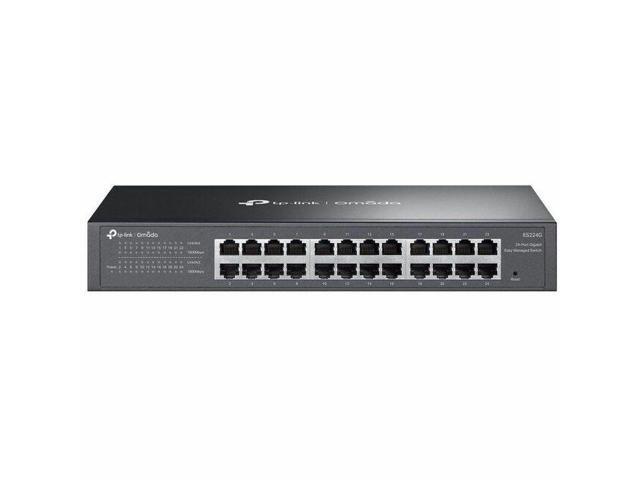 TP-Link Omada 24-Port Gigabit Easy Managed Switch - 24 Ports - Manageable - Gigabit Ethernet - 10/100/1000Base-T - 2 Layer Supported - 11.40 W Power Consumption - Twisted Pair - 1U - Desktop, Rack-mou