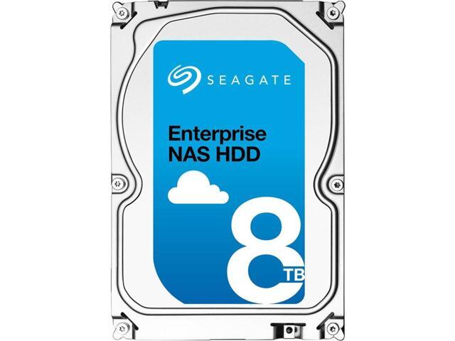 Seagate Enterprise NAS HDD 8TB 7200 RPM 256MB Cache SATA 6.0GB/s 3.5" Internal Bare Drive ST8000NE0001