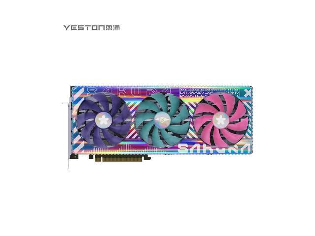 Yeston Radeon RX 7900 XTX 24GD6 GDDR6 384bit 5nm video cards Desktop computer PC Video Graphics Cards support PCI-Express 4.0 3*DP+1*HDMI-compatible RGB light effect Fragrant graphics card
