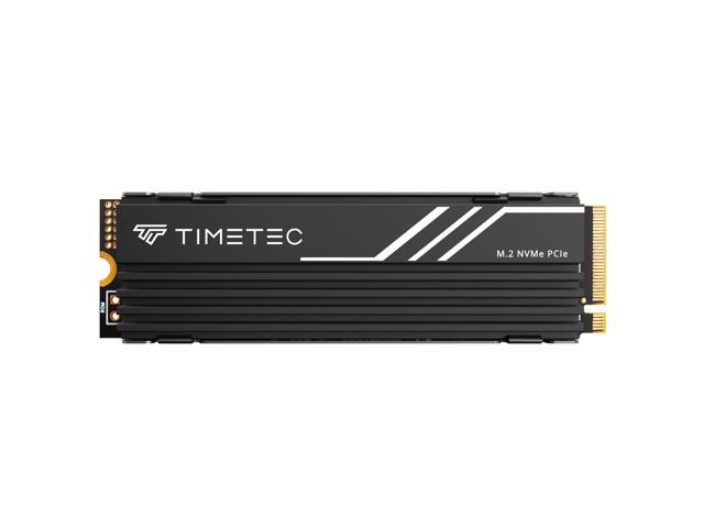 Timetec 1TB PCIe 4.0 Heatsink Gaming SSD NVMe Phison E27T PCIe Gen4x4 M.2 2280 3D NAND TLC SLC Cache Read/Write Speed Up to 7,400/6,100 MB/s Internal Solid State Drive for PS5, PC Desktop