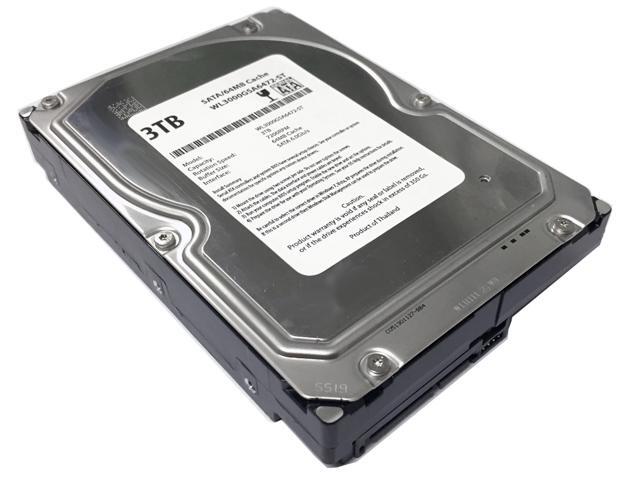 WL 3TB 7200RPM 64MB Cache SATA 6.0Gb/s 3.5" Internal Desktop Hard Drive (For PC/Mac/DVR) w/1 Year Warranty