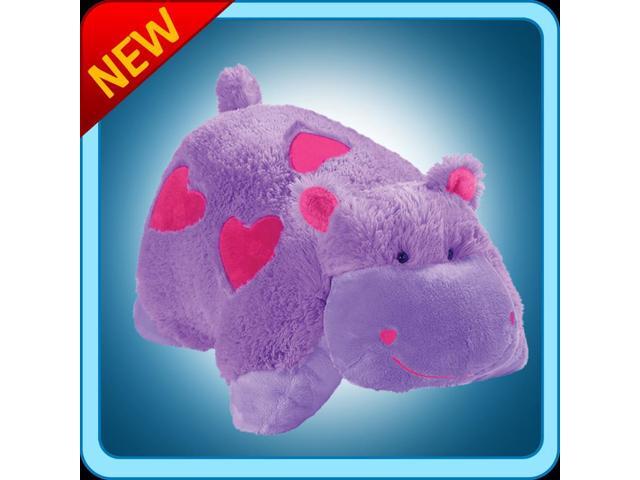 Authentic Pillow Pets Valentine Hearts Hippo Large 18 Plush Toy