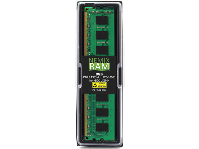 NEMIX RAM 8GB (1X8GB) DDR3 1333MHZ PC3-10600 2Rx8 1.35V 240-PIN Non-ECC UDIMM Unbuffered Desktop Memory