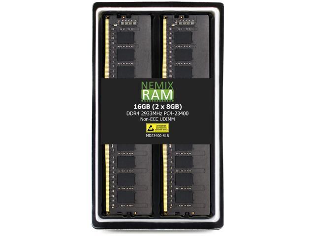 NEMIX RAM 16GB (2X8GB) DDR4 2933MHZ PC4-23400 1Rx8 1.2V 288-PIN Non-ECC UDIMM Unbuffered Desktop Memory KIT