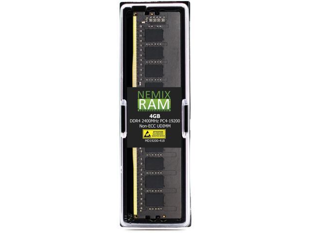 NEMIX RAM 4GB (1X4GB) DDR4 2400MHZ PC4-19200 1Rx8 1.2V 288-PIN Non-ECC UDIMM Compatible with QNAP RAM-4GDR4A0-UD-2400 NAS Memory