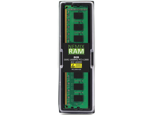 NEMIX RAM 8GB (1X8GB) DDR3 1600MHZ PC3-12800 2Rx8 1.5V 240-PIN ECC UDIMM Compatible with Hynix HMT41GU7DFR8C-PB Unbuffered Memory