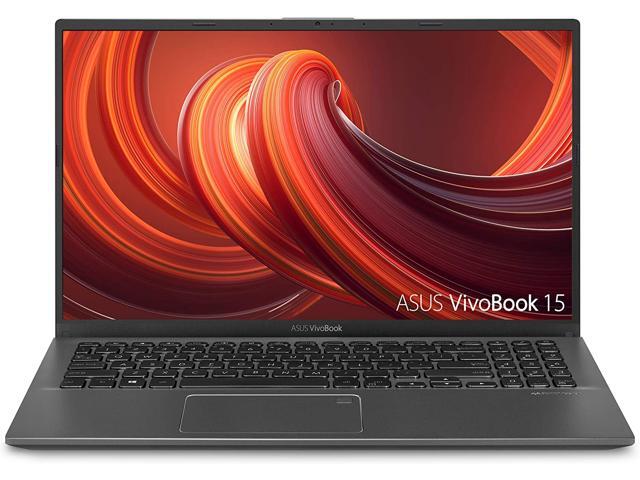 Photo 1 of ASUS VivoBook 15 Thin and Light Laptop, 15.6” FHD Display, Intel i3-1005G1 CPU, 8GB RAM, 128GB SSD, Backlit Keyboard, Fingerprint, Windows 10 Home in S Mode, Slate Gray, Notebook