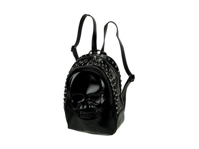 black skull backpack