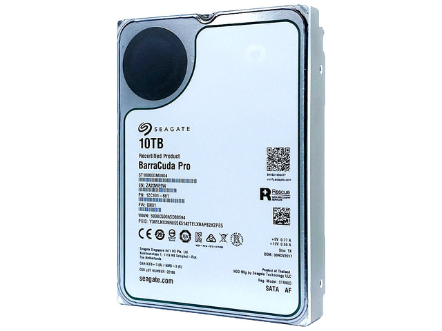 Seagate BarraCuda Pro 10TB SATA 6Gb/s 7200RPM 3.5-Inch Internal HDD  ST10000DM0004