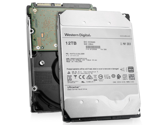 Western Digital Ultrastar He12 HUH721212AL4200 0F29560 12TB 7.2K RPM SAS 12Gb/s 4Kn 256MB 3.5" Enterprise Hard Drive