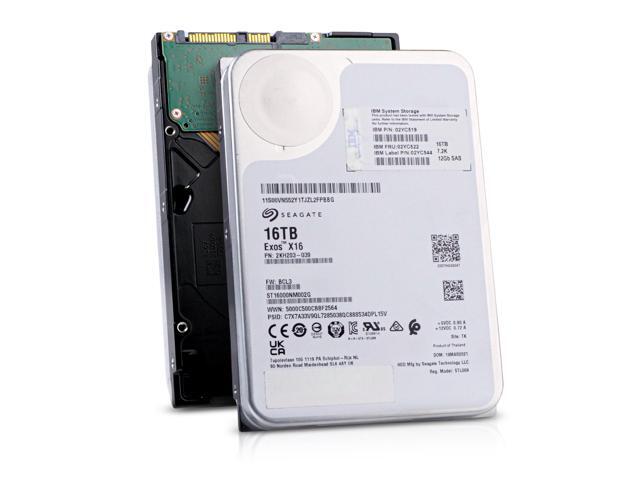 Seagate/IBM Exos X16 ST16000NM002G 16TB 7.2K RPM SAS 12Gb/s 512e/4Kn 3.5in Enterprise Hard Drive