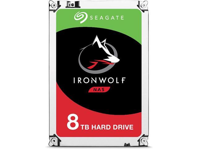 Seagate IronWolf 8TB NAS Internal Hard Drive HDD - 3.5 Inch SATA 6Gb/s 7200 RPM 256MB Cache for RAID Network Attached Storage - Frustration Free Packaging (ST8000VN004) (ST8000VNZ04/N004)