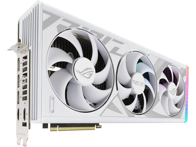 ASUS GeForce RTX 4090 White OC 24GB GDDR6X ROG-STRIX-RTX4090-O24G-WHITE Video Graphics Card GPU
