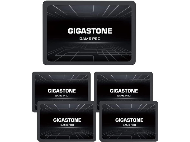 Gigastone Game Pro 5-Pack 128GB SSD SATA III 6Gb/s. 3D NAND 2.5" Internal Solid State Drive, Read up to 510MB/s. Compatible with PS4, PC, Desktop and Laptop, 2.5 inch 7mm (0.28)
