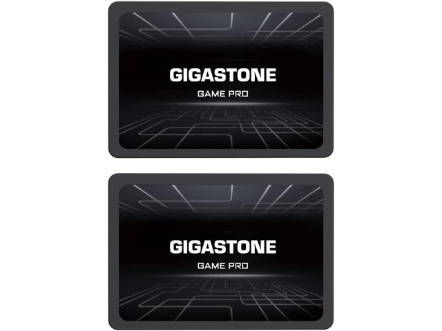 Gigastone Game Pro 2-Pack 512GB SSD SATA III 6Gb/s. 3D NAND 2.5" Internal Solid State Drive, Read up to 540MB/s. Compatible with PS4, PC, Desktop and Laptop, 2.5 inch 7mm (0.28)