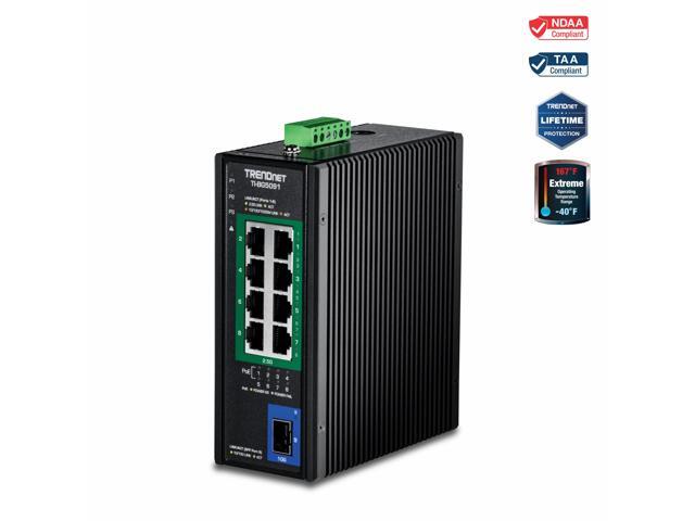 TRENDnet 5-Port Gigabit PoE++ Powered Managed Switch with PoE Passthrough, TPE-B541, 1 x Gigabit PoE++ Input, 4 x Gigabit PoE+ Output, 60W PoE Budget, NDAA TAA Compliant, Lifetime Protection