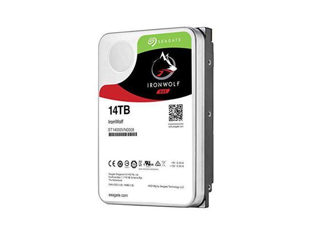 Seagate IronWolf 14TB NAS Internal Hard Drive HDD - 3.5 Inch SATA 6Gb/s 7200 RPM 256MB Cache for RAID Network Attached Storage (ST14000VN0008) (ST14000VN0008)