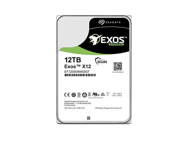 (Old Model) Seagate Exos 12TB Internal Hard Drive Enterprise HDD - 3.5 Inch 6Gb/s 7200 RPM 128MB Cache for Enterprise, Data Center - Frustration Free Packaging (ST12000NM0007)