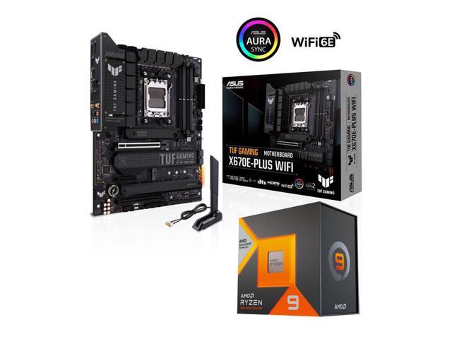 AMD Ryzen 9 7900X3D - Ryzen 9 7000 Series 12-Core 4.4 GHz Socket AM5 120W Desktop Processor ASUS TUF GAMING X670E-PLUS WIFI 6E Socket AM5 (LGA 1718) Ryzen 7000 ATX Gaming Motherboard Combo