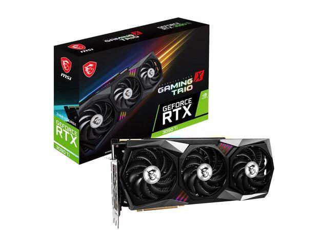 MSI Gaming GeForce RTX 3090 Ti 24GB GDDR6X PCI Express 4.0 SLI Support ATX Video Card RTX 3090 TI GAMING X TRIO 24G Graphics Cards