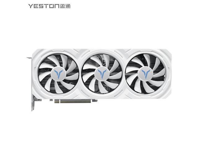 Yeston Radeon RX 7700 XT 12G GDDR6 video cards Desktop computer PC Video Graphics Cards support PCI-Express 4.0 3*DP+1*HDMI-compatible white graphics card