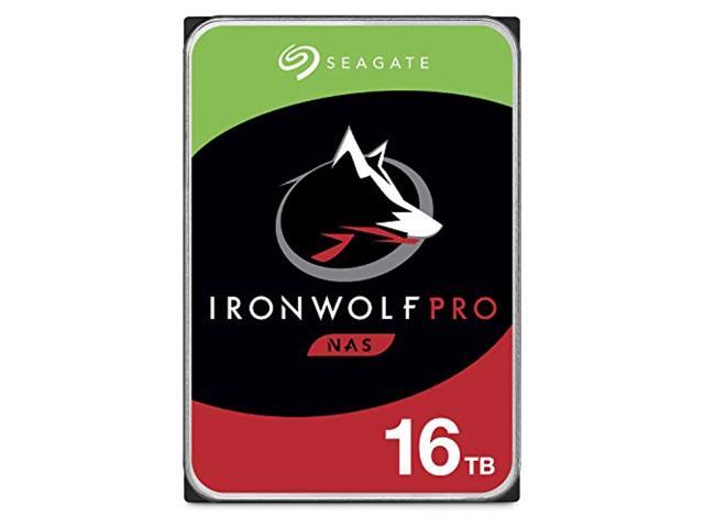 Seagate Ironwolf pro 16tb nas internal hard drive hdd - cmr 3.5 inch sata 6gb/s 7200 rpm 256mb cache for raid network attached storage, data recovery rescue service (st16000ne000)