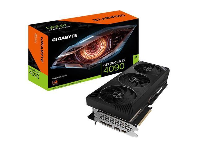 GIGABYTE WINDFORCE GeForce RTX 4090 24GB GDDR6X PCI Express 4.0 ATX Video Card GV-N4090WF3-24GD
