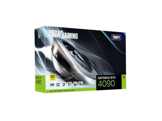 ZOTAC GAMING GeForce RTX 4090 Trinity 24GB GDDR6X 384-bit 21 Gbps PCIE 4.0 Gaming Graphics Card, IceStorm 3.0 Advanced Cooling, SPECTRA 2.0 RGB Lighting, ZT-D40900D-10P