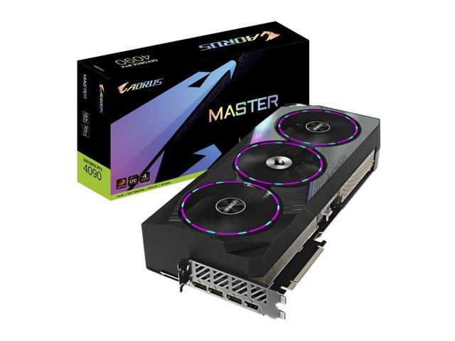 GIGABYTE AORUS GeForce RTX 4090 MASTER 24GB GDDR6X PCI Express 4.0 x16 ATX Video Card GV-N4090AORUS M-24GD