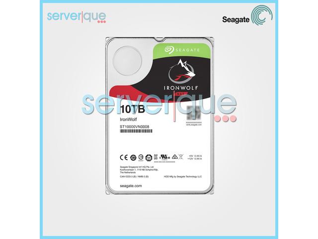 Seagate ST10000VN0008 IronWolf NAS 10TB 7.2K SATA 6Gbps 256MB 3.5" Internal HDD