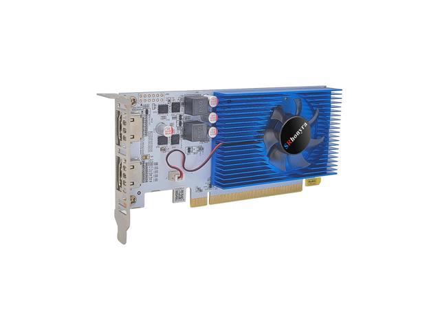 SRhonyra R5 230 Low Profile Graphics Card 2GB DDR3 Dual HDMI 1080P  PCIe 2.0 x16 Bus Powered Support Splicing Mode 20 Watts SFF GPU