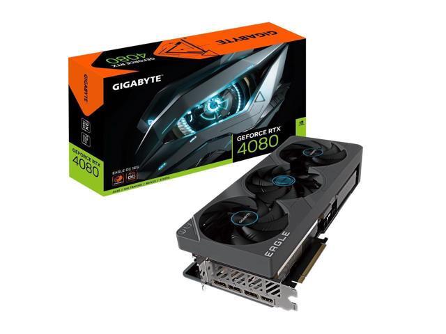 GIGABYTE EAGLE OC GeForce RTX 4080 16GB GDDR6X PCI Express 4.0 x16 ATX Video Card GV-N4080EAGLE OC-16GD