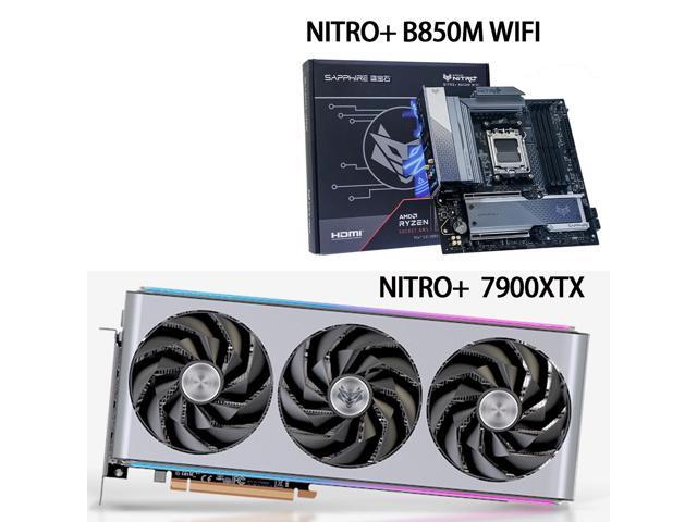 SAPPHIRE Tech GPU+Motherboard Combo, AMD Radeon RX 7900 XTX NITRO+ 24GB graphics card + NiTRO+ B850M WIFI AM5 Motherboard ( WiFi 6),GPU +motherboard 2-piece set