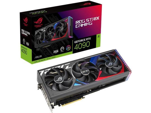 ASUS ROG Strix GeForce RTX 4090 Gaming Graphics Card (PCIe 4.0, 24GB GDDR6X, HDMI 2.1a, DisplayPort 1.4a) ROG-STRIX-RTX4090-24G-GAMING