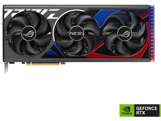 ASUS ROG Strix GeForce RTX 4080 SUPER Gaming Graphics Card (PCIe 4.0, 16GB GDDR6X, DLSS 3, HDMI 2.1a, DisplayPort 1.4a, Vapor chamber, Massive vented backplate) ROG-STRIX-RTX4080S-16G-GAMING