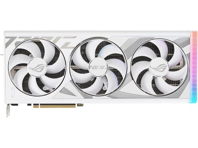 ASUS ROG Strix GeForce RTX 4080 White Edition Gaming Graphics Card (PCIe 4.0, 16GB GDDR6X, HDMI 2.1a, DisplayPort 1.4a) ROG-STRIX-RTX4080-16G-WHITE
