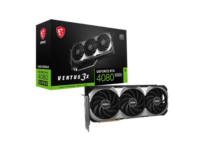 MSI Ventus GeForce RTX 4080 SUPER 16GB GDDR6X PCI Express 4.0 Graphics Card,  RTX 4080 SUPER 16G VENTUS 3X OC Video card