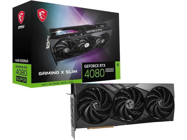 MSI GeForce RTX 4080 SUPER 16GB GDDR6X PCI Express 4.0 Graphics Card,  RTX 4080 SUPER 16G GAMING X SLIM Video card